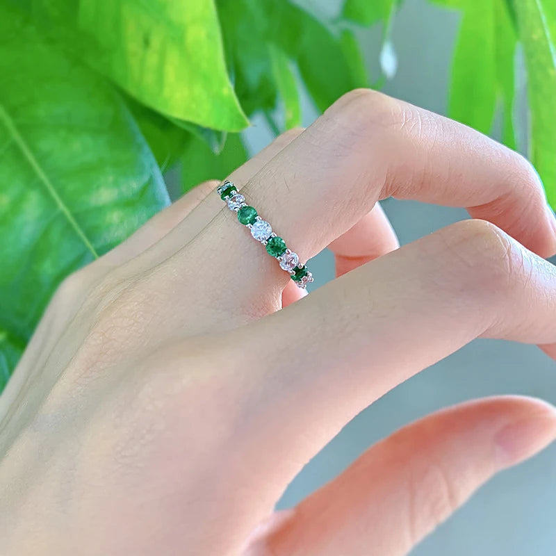 Esme Emerald Light Ring