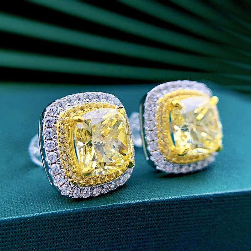 Zira Yellow Spark Studs