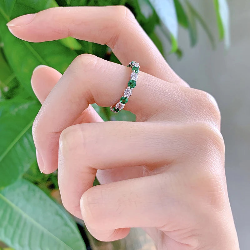 Esme Emerald Light Ring