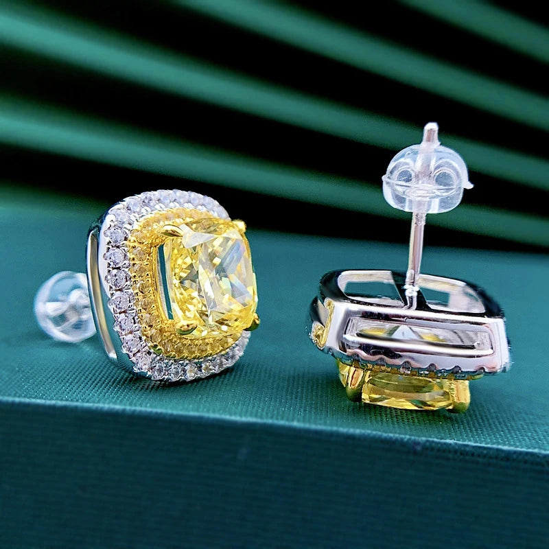 Zira Yellow Spark Studs