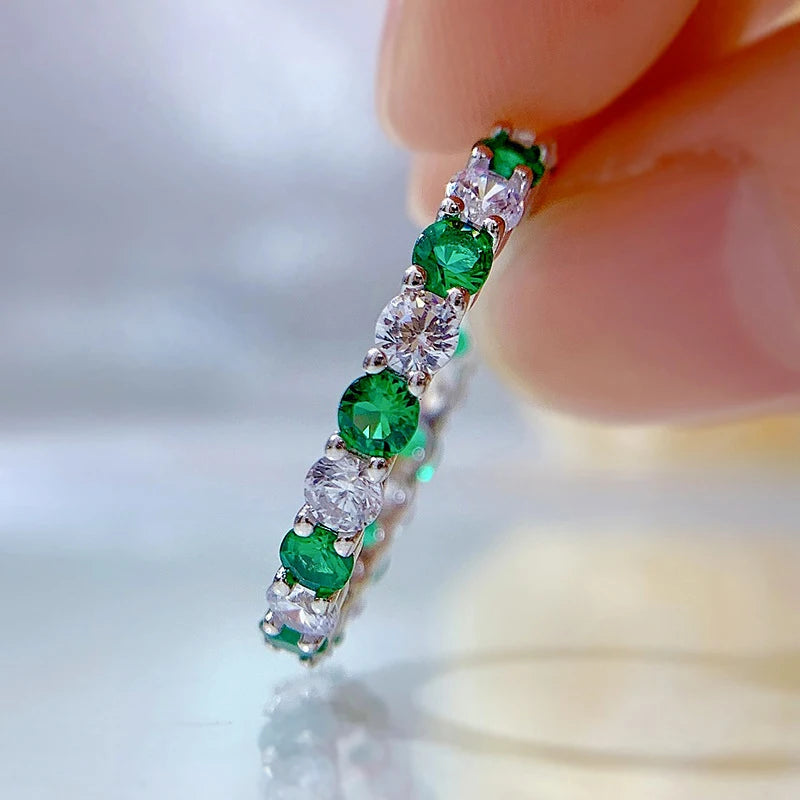 Esme Emerald Light Ring