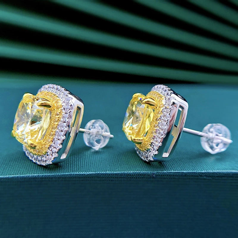 Zira Yellow Spark Studs