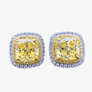 Zira Yellow Spark Studs