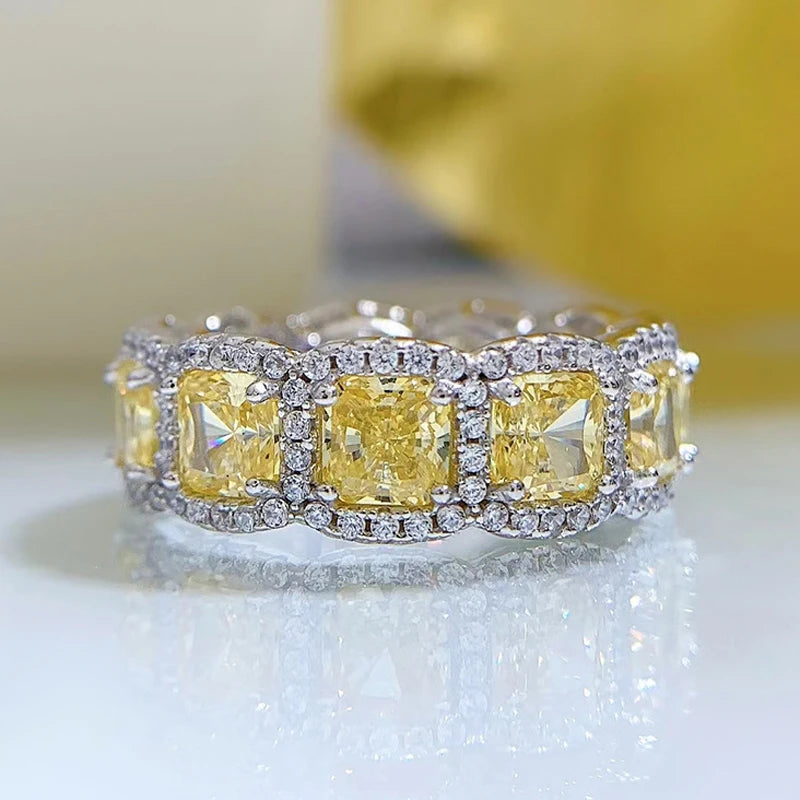 Syra Square Glow Ring