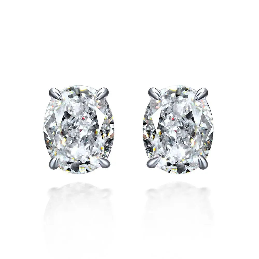 Tara Oval Zircon Studs