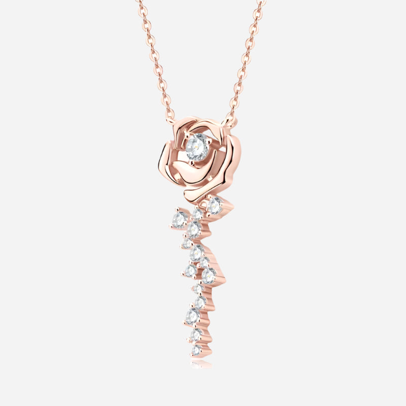 Rosa Moissanite Charm