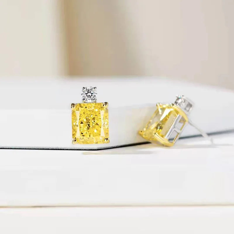 Zina Yellow Scent Studs