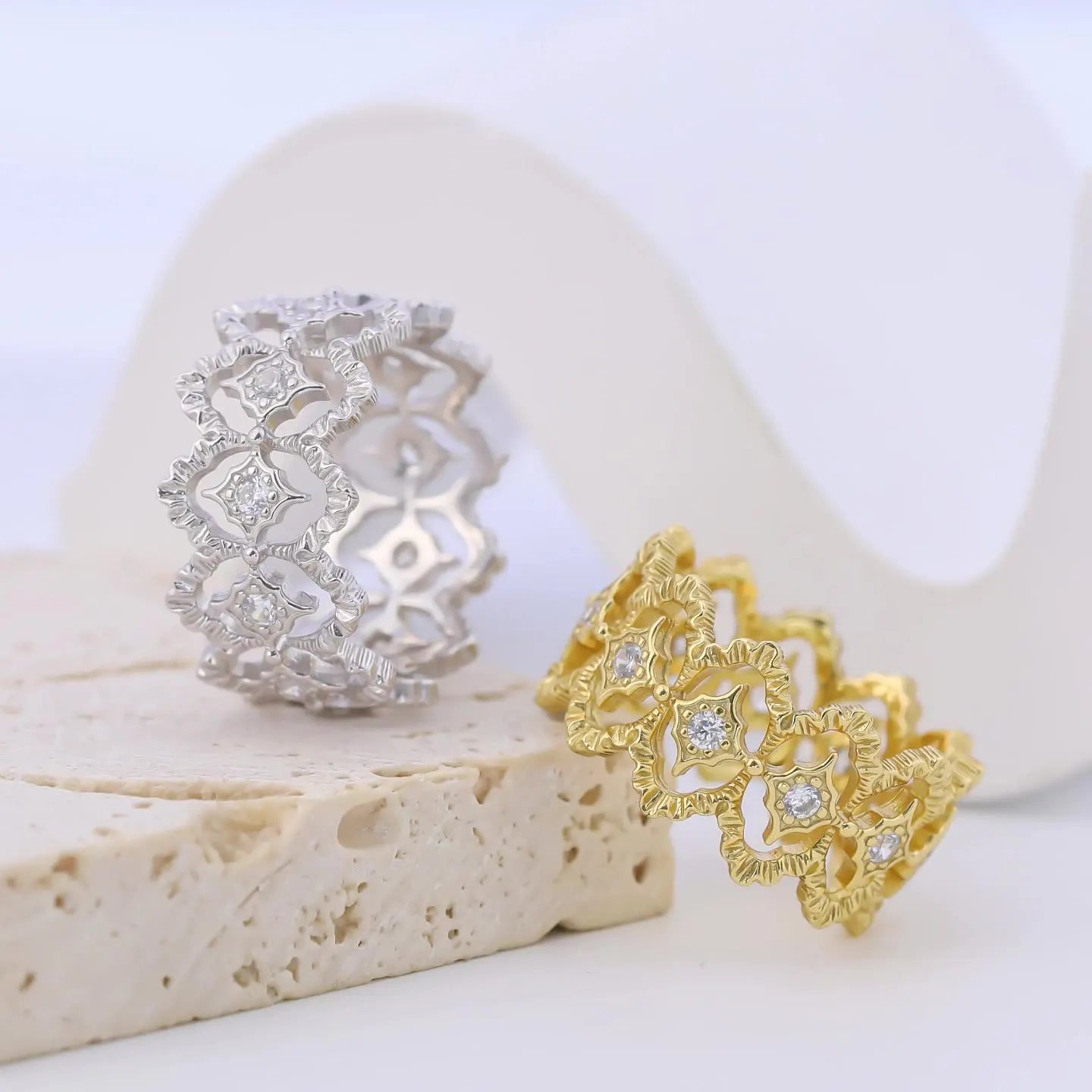 Elira Lace Spark Ring